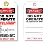 Safety Lockout Tags